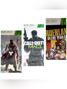 Xbox 360 Game Bundle - Destiny, Call of Duty MW3, Borderlands GOTY
